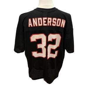 Vintage 90s Logo 7 Atlanta Falcons Jamal Anderson #32 Super Bowl XXXIII Jersey